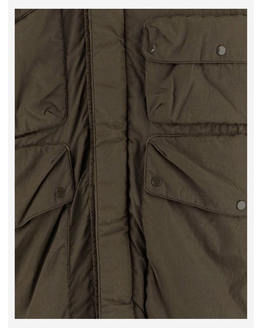 C P Company Flatt Nylon Goggle Jacket in het Green