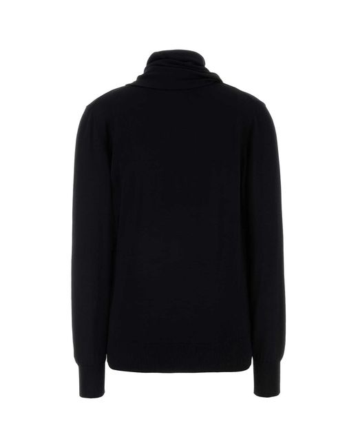 Jil Sander Black Wool Sweater