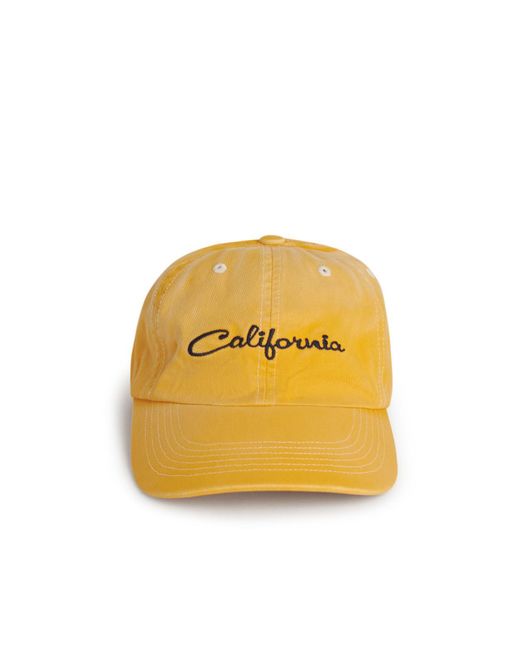 ERL Yellow 'California' Cotton Cap for men