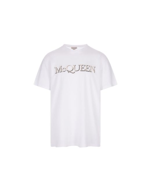 Alexander McQueen Cotton T -shirt in het White voor heren