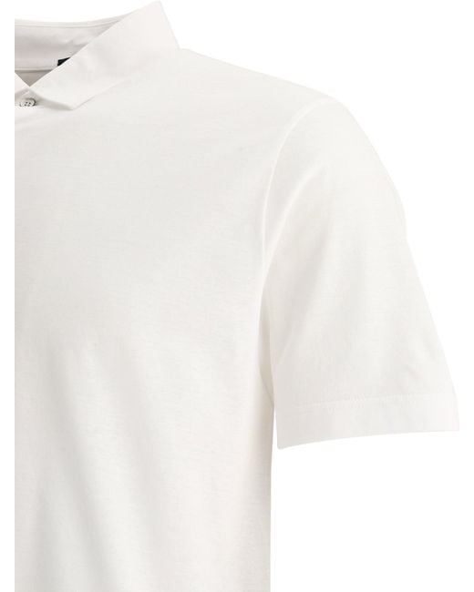 Herno Polo -Hemd im Crew -Trikot in White für Herren