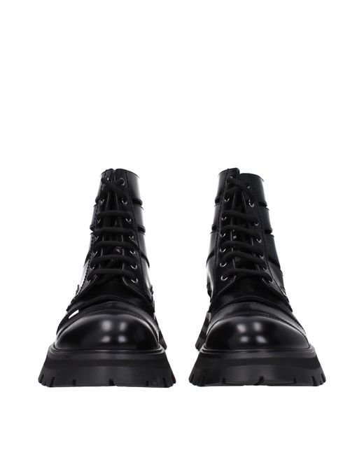 Alexander McQueen Frauen 's Lederstiefel schwarz in Black für Herren