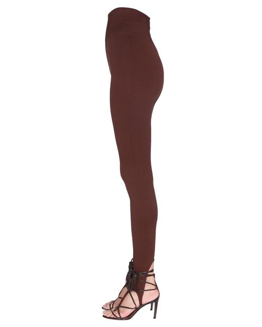 ANDREADAMO Brown Jersey Leggings