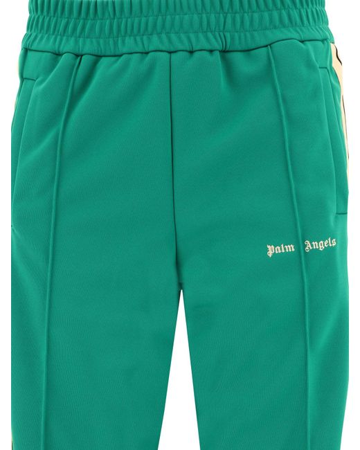 "logotipo clásico" de los pantalones de pista Palm Angels de color Green