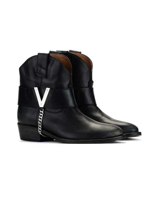 Via Roma 15 Black Booties