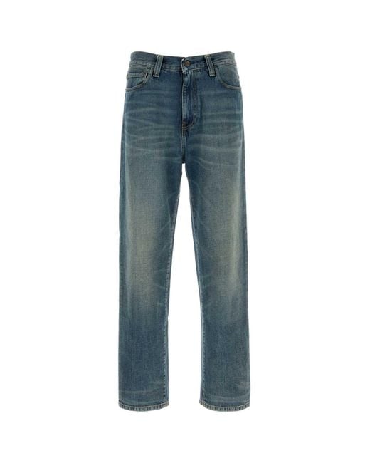 Carhartt Blue Mid Rise Jeans for men