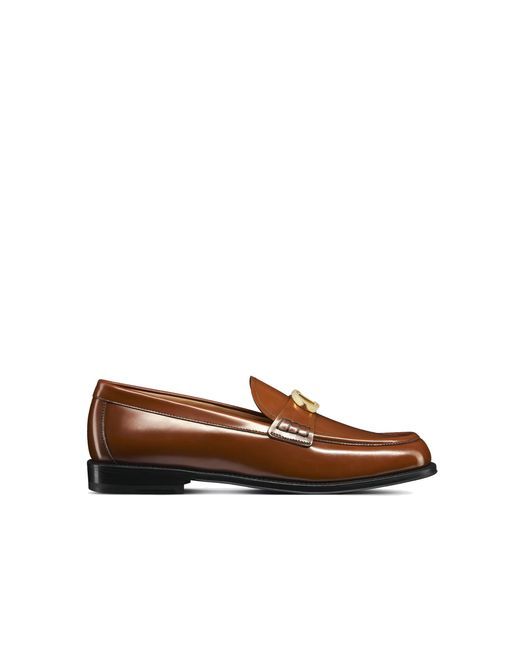 Dior Lederen Loafers in het Brown voor heren