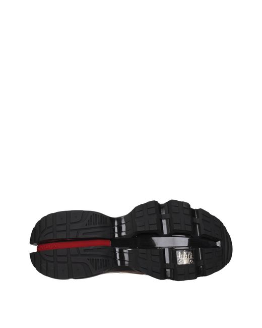 Prada Blue Sneakers Collision Cross Leather/Apple for men
