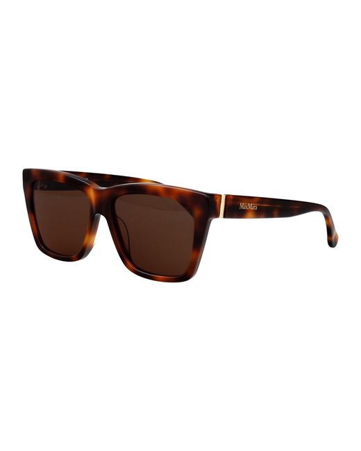 Max Mara Brown Avana Scura Marrone Acetate Sunglasses