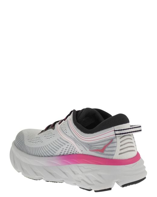 Hoka One One Purple Bondi 7 Running Trainers