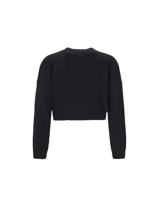 Dolce & Gabbana Black Pullover geschnittene Pullover