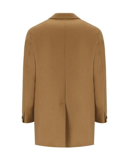 Manuel Ritz Brown Camel Single Breasted Coat for men