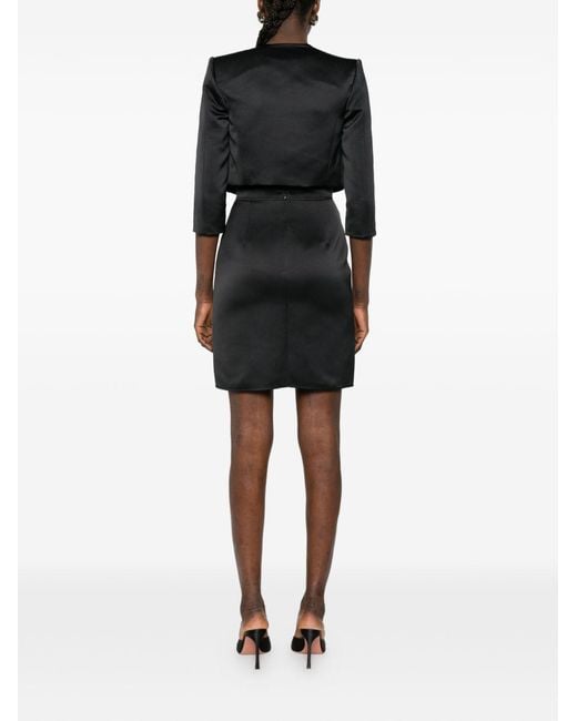 Elisabetta Franchi Black Midi Dress