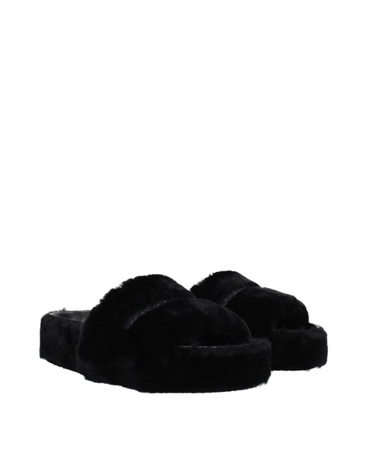 Stella McCartney Black Stella Mc Cartney Loafers And Clogs Eco Fur