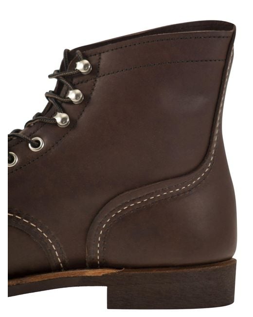 Red Wing Iron Ranger Amber Laced Boot in het Brown voor heren