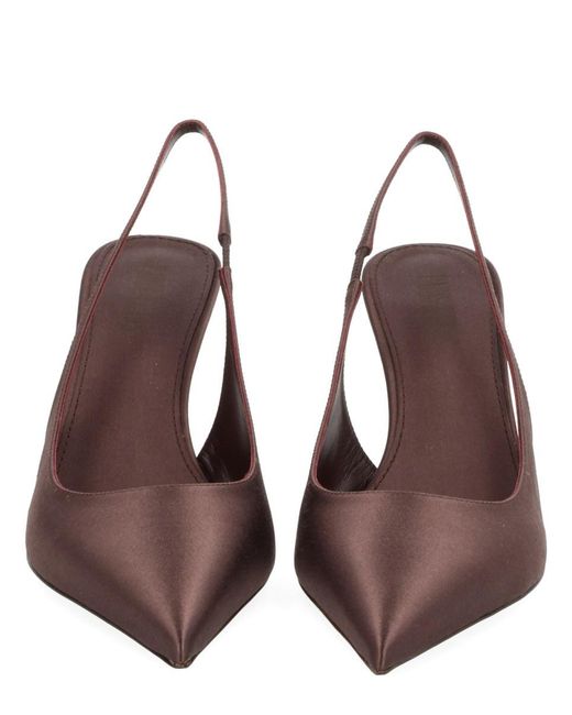 Paris Texas Brown Slingback Pumps