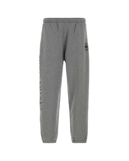 Canada Goose Gray Grey Cotton Rove joggers for men