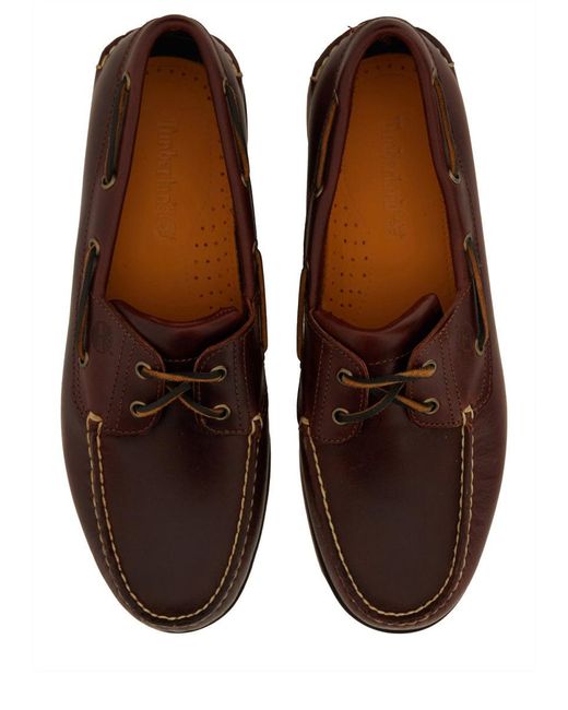 Timberland Brown Smooth Leather Sneakers for men