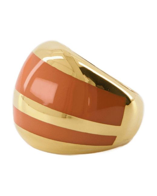 Anillo Aurélie Bidermann Orange Tamarin Gold Metal Aurelie Bidermann