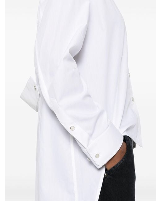 Helmut Lang White Apex Tail Shirt
