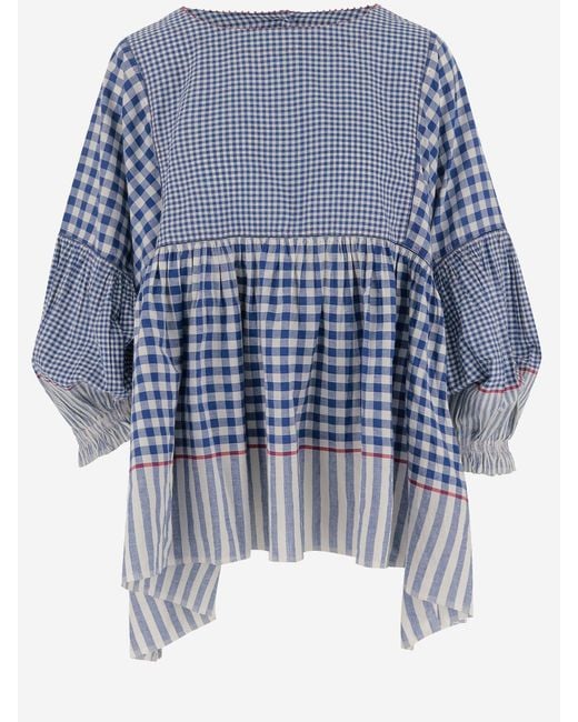 Péro Blue Cotton Top