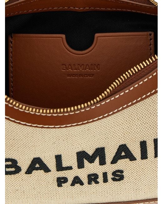 Balmain Metallic 'B Armee' Umhängetasche