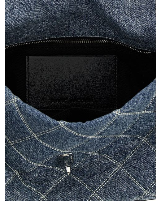 Marc Jacobs Blue 'der gesteppte Denim Dual' mittelschwerbetasche