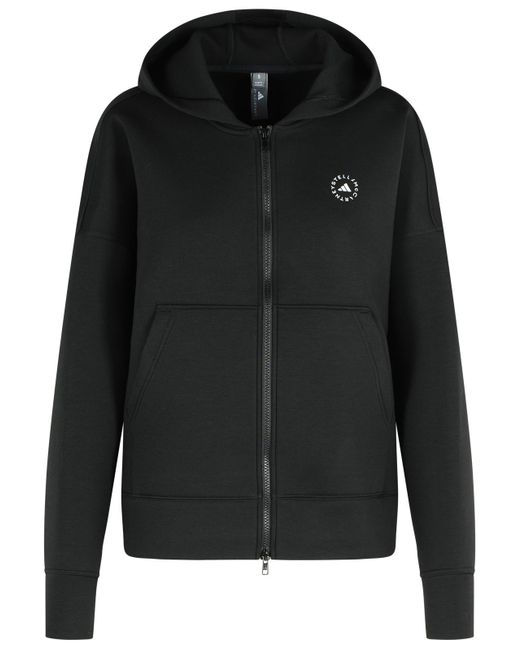 Adidas By Stella McCartney Adidas von Stella McCartney 'Scuba' Black Polyester Blend Sweatshirt