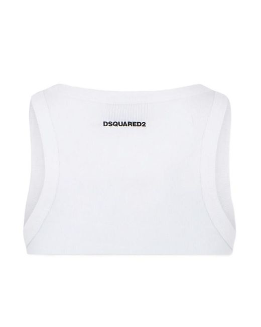 DSquared² Tanktop in het White