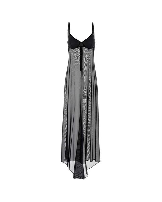Balenciaga White Stretch Tulle Naked Dress