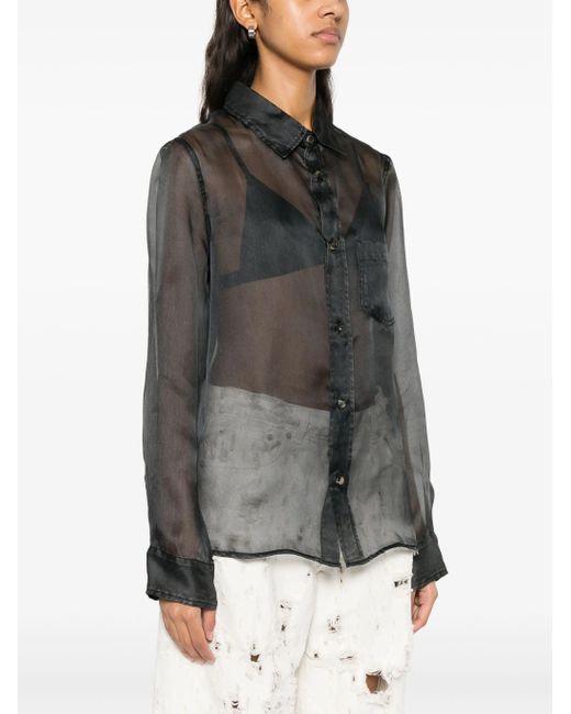 Haikure Gray Ronda Black Denim Print