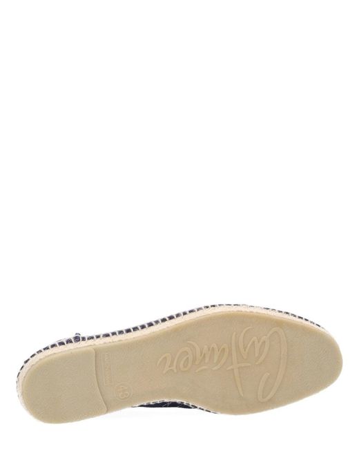 Castaner Blue Bovine Leather Flat
