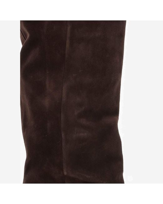 Paris Texas Brown Boots Ines Reverse Mid-Calf 75