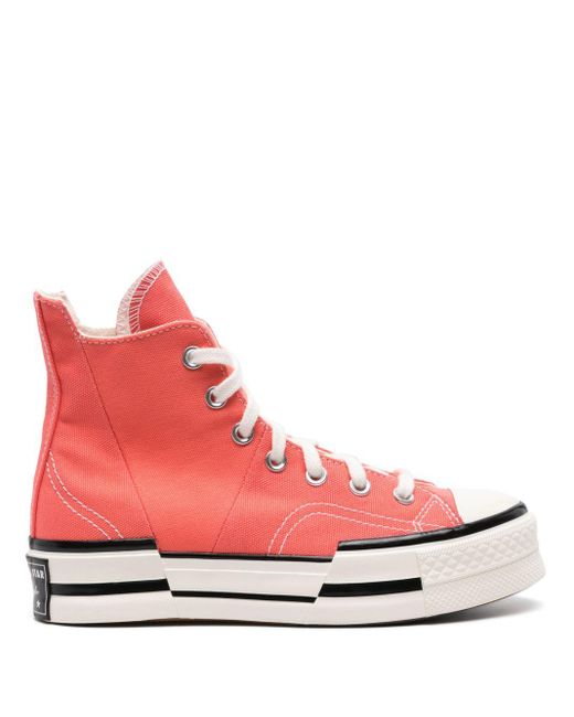 Converse Chuck 70 Plus Canvas Sneakers in het Pink
