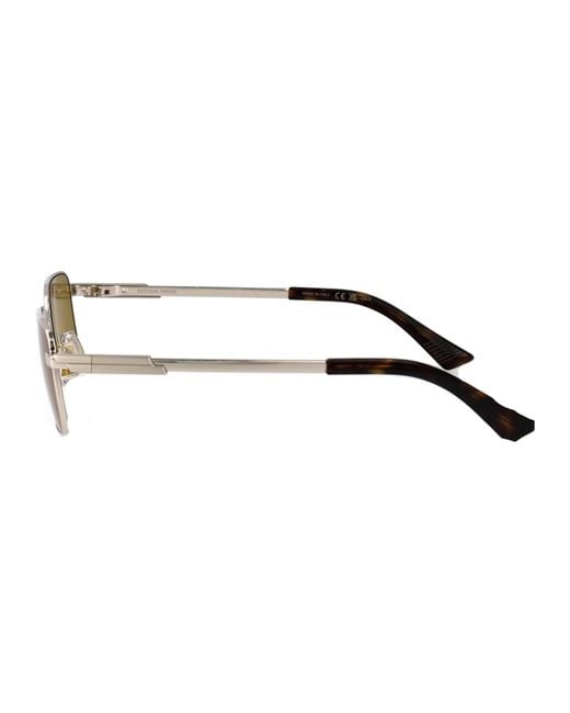 Bottega Veneta Yellow Metal Sunglasses
