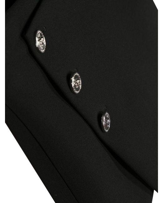 Versace Black Stretch Cady Shorts