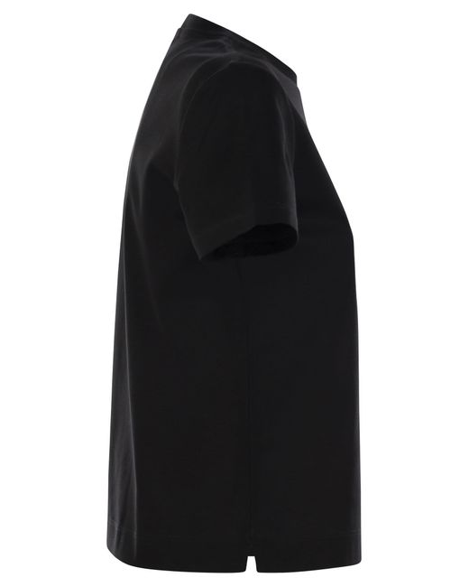 Max Mara Nerina Basic Cotton T -shirt in het Black