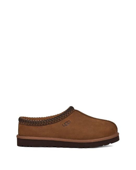 Ugg Brown Slip-On Style Shoes With Braided Trim