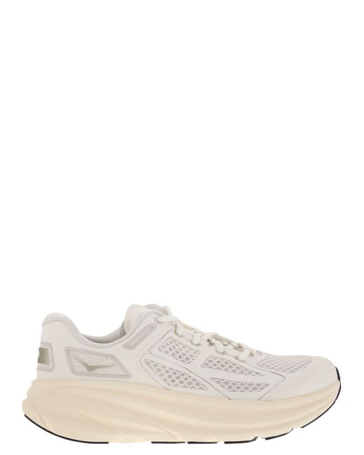 Hoka One One White Clifton One9 Sneakers