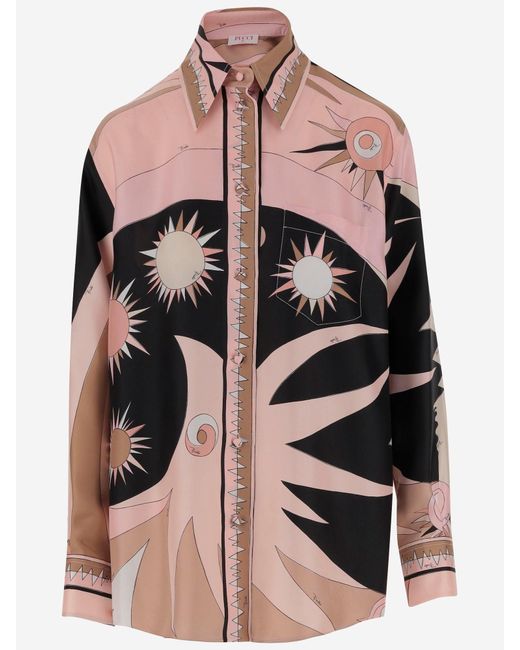 Maglietta Classica di Emilio Pucci in Pink