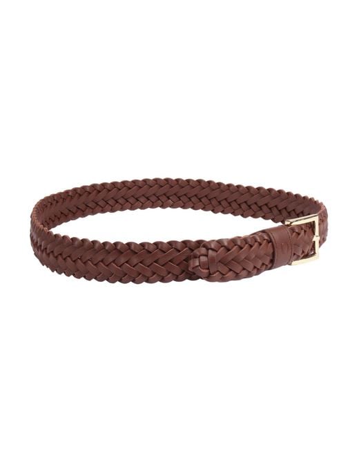Claudio Orciani Brown Braided Belt