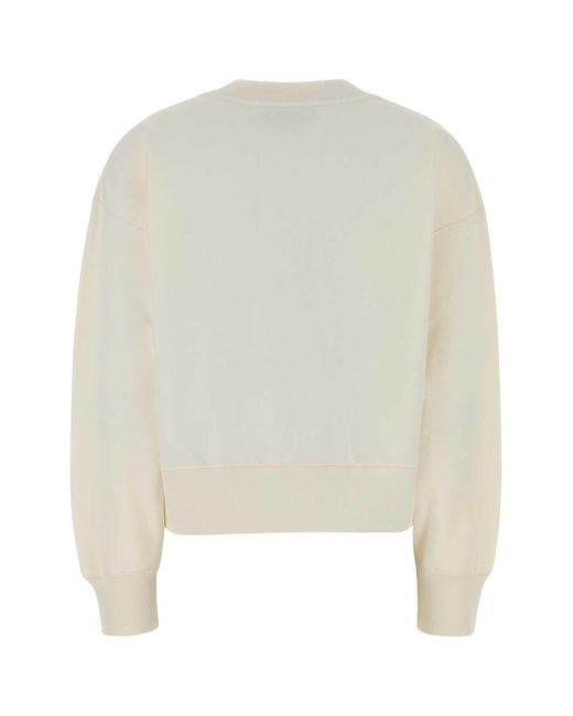 Gucci Metallic Ivory Cotton Sweatshirt
