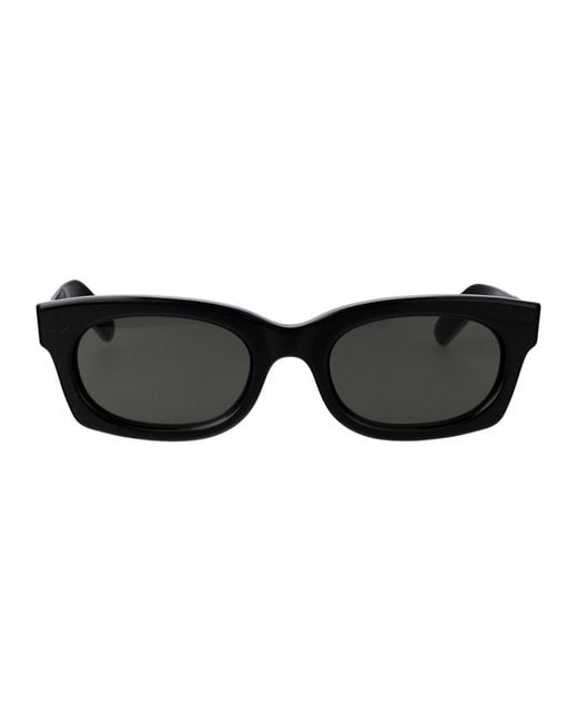 Retrosuperfuture Black Rectangular Sunglasses B5 B Blk