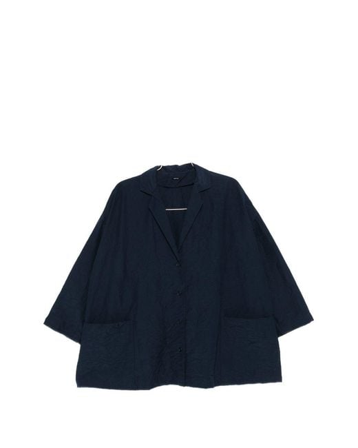 Apuntob Blue Cotton-Polyester Jacket