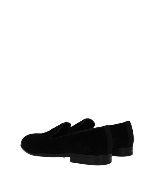 Dolce & Gabbana Black Dolce&Gabbana Velvet Loafers
