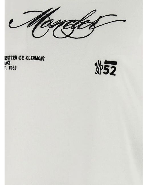 Moncler White T-Shirts And Polos