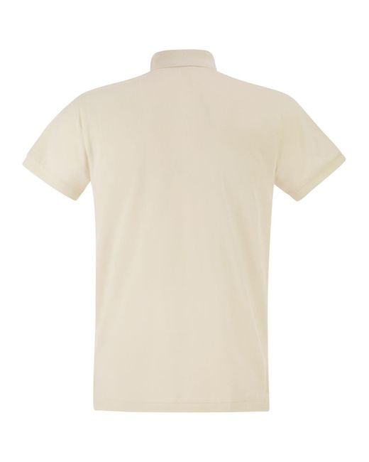 Polo Ralph Lauren White Slim Fit Pique Polo Shirt