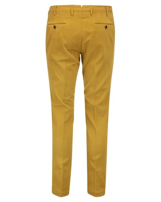 PT Torino Yellow Skinny Fit Stretch Trousers