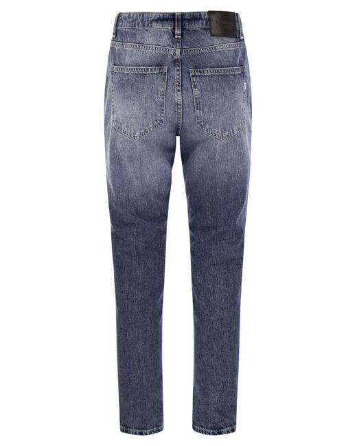 Dondup Blue Cindy Regular Stretch Jeans