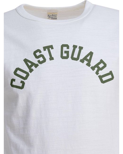Buzz Rickson's White Coast Guard T-Shirts for men